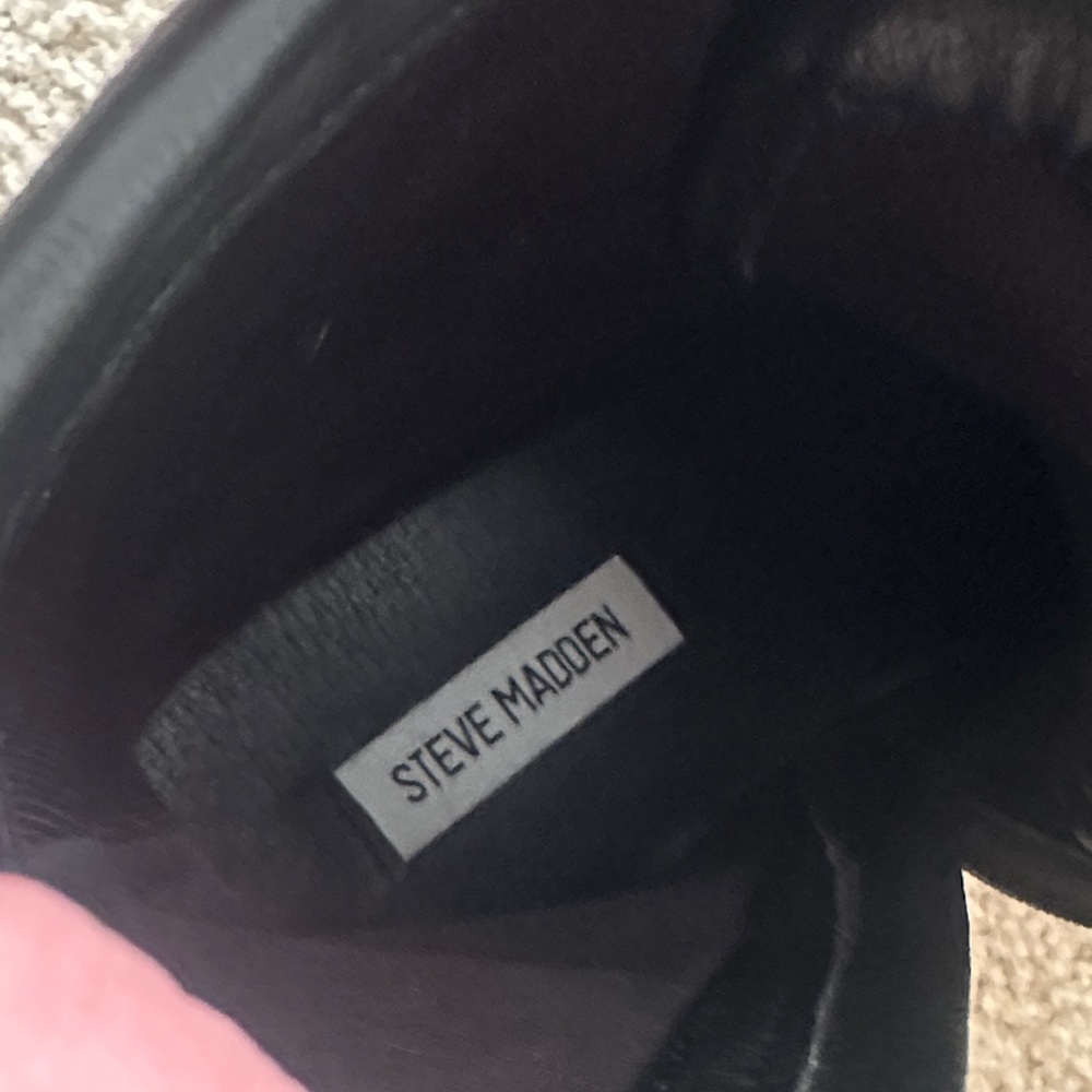 Steve Madden Rascal Black Combat Boots - Picture 7 of 7